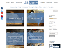 Tablet Screenshot of ldsliberty.org